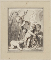 TvB T 524
          <br/>
          Water: vier putti
          <br/>
          <em>Wit, Jacob de (1695-1754)</em>